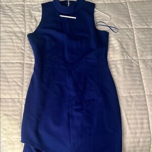 Elegant Blue Sleeveless Dress
